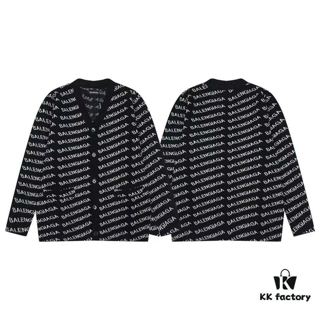 69319fcdccd8ab3d7af93880 Paris Printed Knit Message Cardigan Unisex - High-Quality Wool Blend Oversized Fit