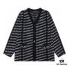69319fcdccd8ab3d7af93881 Paris Printed Knit Message Cardigan Unisex - High-Quality Wool Blend Oversized Fit