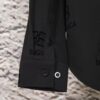69319fceccd8ab3d7af93897 Balenciaga 2024 SS New Lock Print Flocked Shirt Unisex - Cotton Satin Fabric with Classic Grid Design