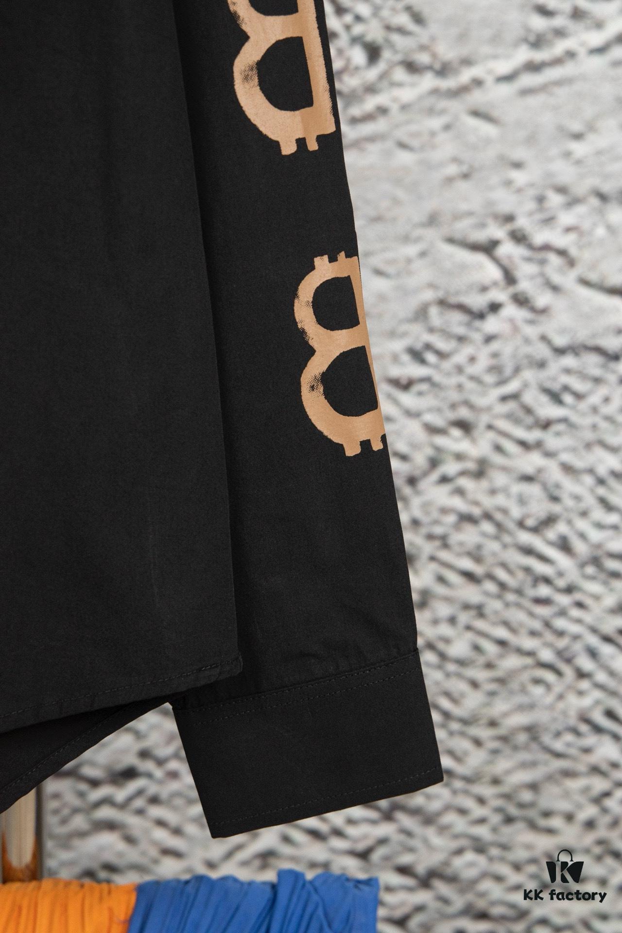 69319fcfccd8ab3d7af938ad New Arrival Balenciaga BLCG 24SS Double-B Orange Graffiti Dual-Arm Print Logo Long-Sleeve Shirt