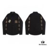 69319fcfccd8ab3d7af938b0 New Balenciaga BLCG 24SS Double-B Orange Graffiti Logo Long Sleeve Shirt with Dual-Arm Print