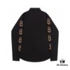 69319fcfccd8ab3d7af938b2 New Balenciaga BLCG 24SS Double-B Orange Graffiti Logo Long Sleeve Shirt with Dual-Arm Print