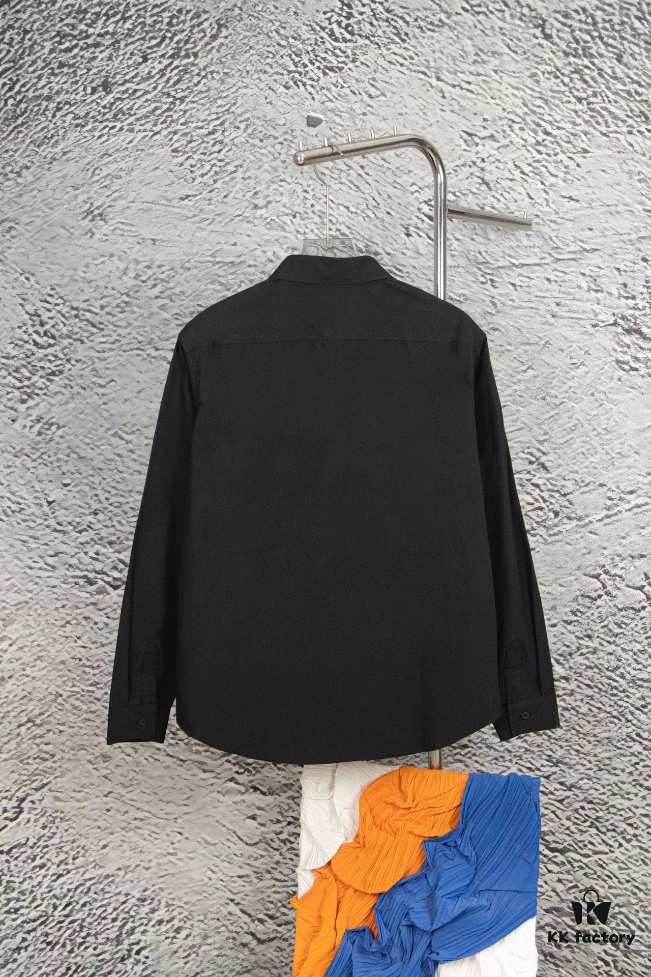 69319fd0ccd8ab3d7af938bc New BALenciaga BLCG 24SS Embroidered Collar Long Sleeve Shirt, Minimalist Design, Premium Cotton Fabric, Heavy Embroidery with Laser-Engraved Buttons