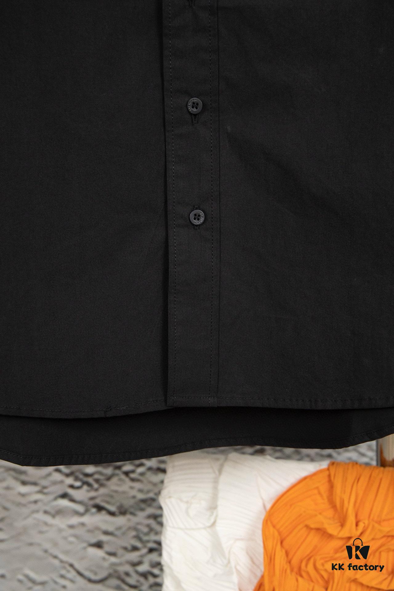 69319fd0ccd8ab3d7af938c2 New BALenciaga BLCG 24SS Embroidered Collar Long Sleeve Shirt, Minimalist Design, Premium Cotton Fabric, Heavy Embroidery with Laser-Engraved Buttons