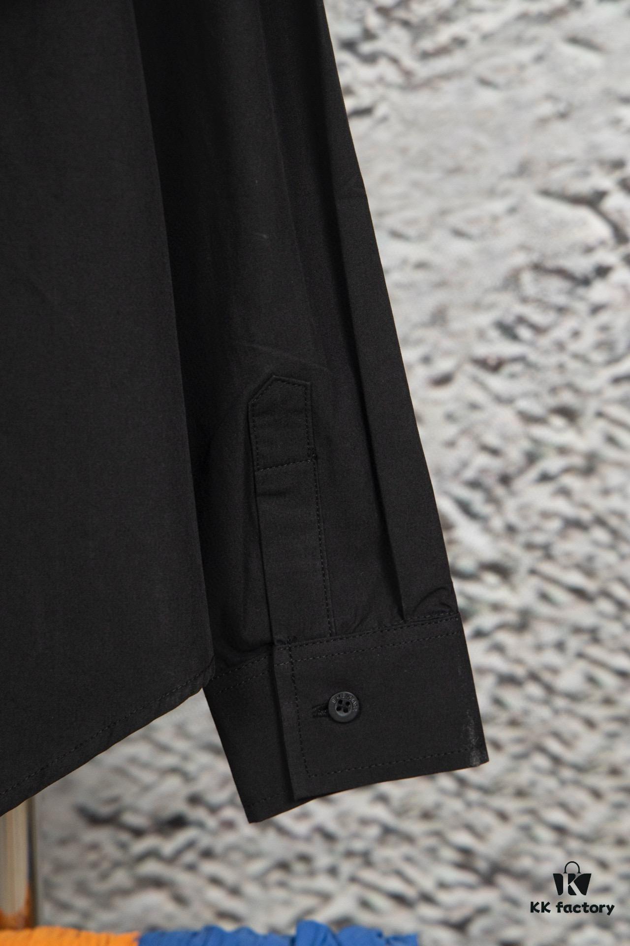 69319fd0ccd8ab3d7af938c3 New BALenciaga BLCG 24SS Embroidered Collar Long Sleeve Shirt, Minimalist Design, Premium Cotton Fabric, Heavy Embroidery with Laser-Engraved Buttons
