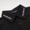 69319fd1ccd8ab3d7af938c8 New Balenciaga BLCG 24SS Long-Sleeve Shirt with Embroidered Lettering at Collar, Minimalist Design