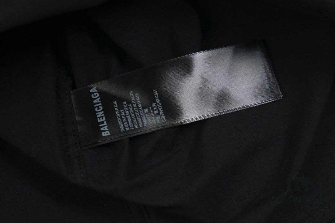 69319fd1ccd8ab3d7af938ce New Balenciaga BLCG 24SS Long-Sleeve Shirt with Embroidered Lettering at Collar, Minimalist Design