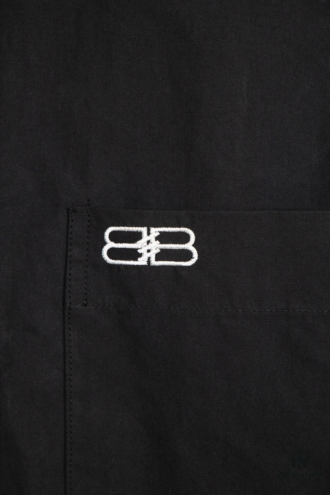 69319fd1ccd8ab3d7af938d3 New Balenciaga BLCG 24SS Batman Heavy Embroidery Long Sleeve Shirt