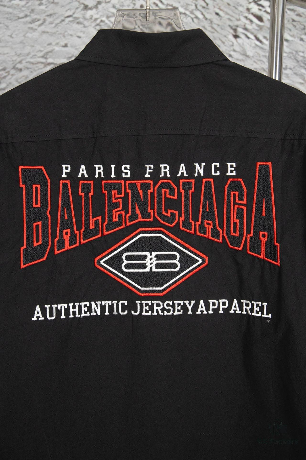 69319fd1ccd8ab3d7af938d5 New Balenciaga BLCG 24SS Batman Heavy Embroidery Long Sleeve Shirt