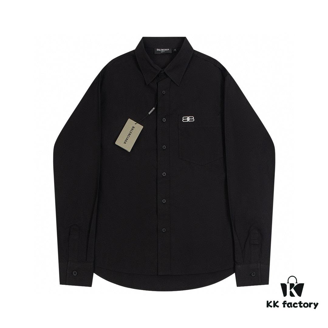 69319fd2ccd8ab3d7af938dc New BALenciaga BLCG 24SS Batman Heavy Embroidery Long-Sleeve Shirt