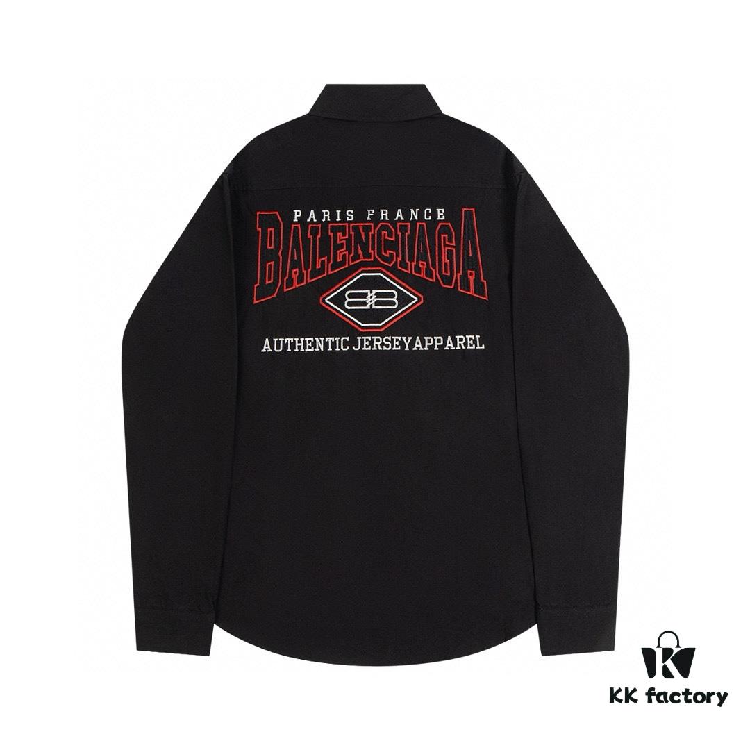 69319fd2ccd8ab3d7af938dd New BALenciaga BLCG 24SS Batman Heavy Embroidery Long-Sleeve Shirt
