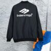 69319fd3ccd8ab3d7af938e8 New Balenciaga 2023 Embroidered Stand Collar Jacket Unisex Waterproof Coated Double-Layered with Lining
