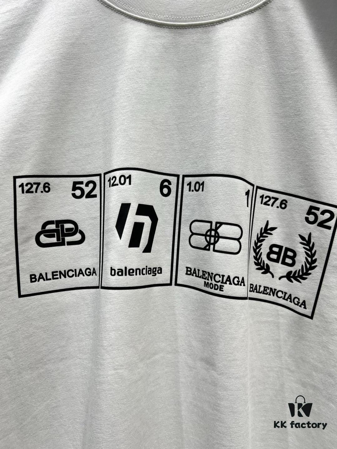69319fd5ccd8ab3d7af93914 Balenciaga Garder-Robe Organic Cotton Short Sleeve T-Shirt with Eco Label