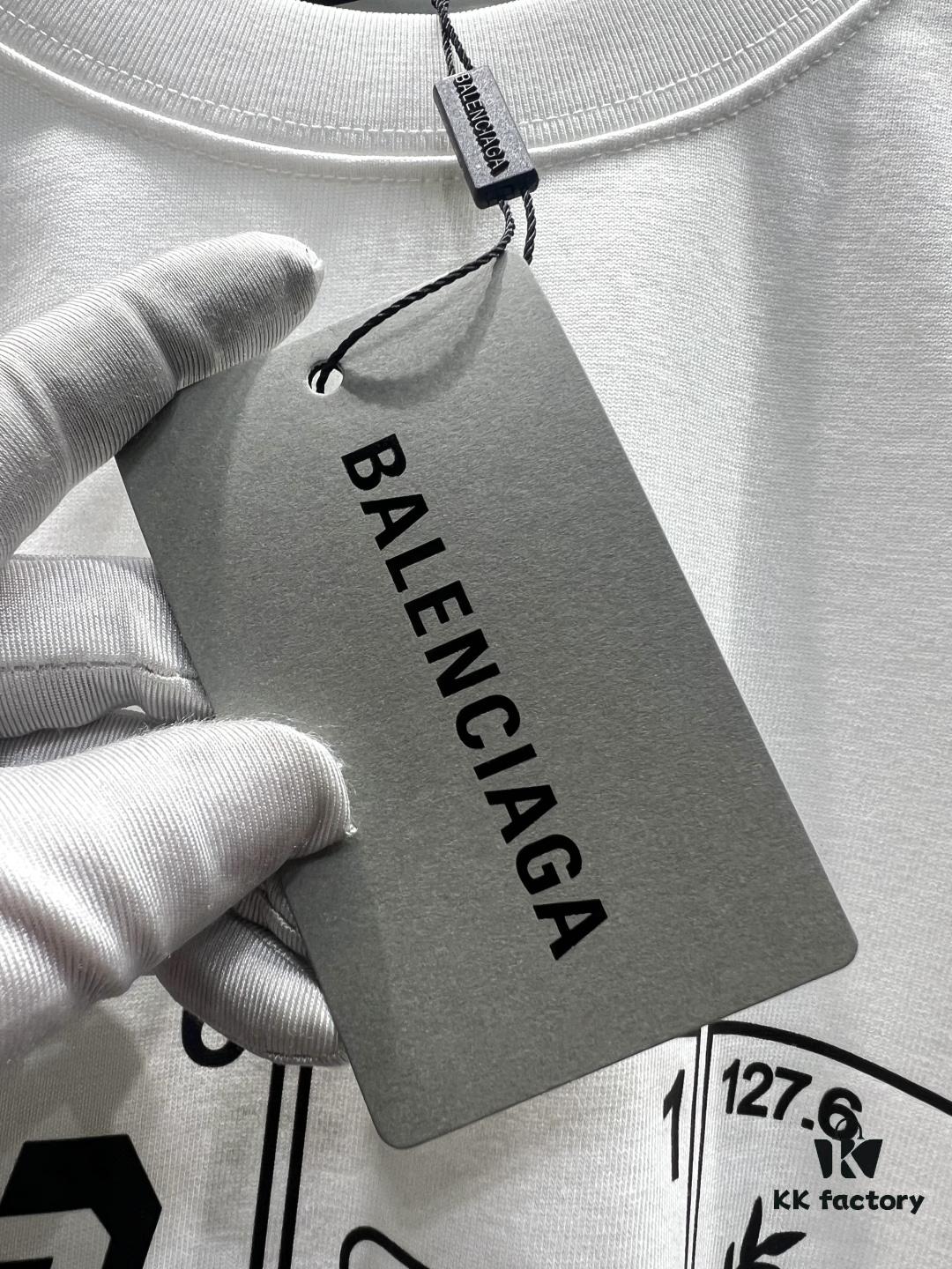 69319fd5ccd8ab3d7af93915 Balenciaga Garder-Robe Organic Cotton Short Sleeve T-Shirt with Eco Label