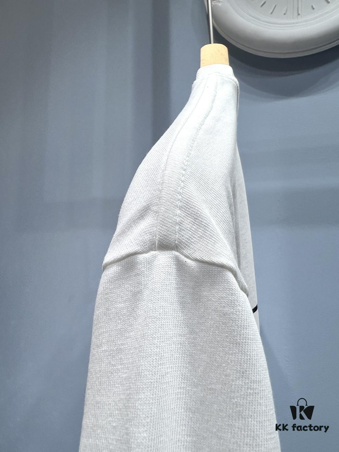 69319fd5ccd8ab3d7af93917 Balenciaga Garder-Robe Organic Cotton Short Sleeve T-Shirt with Eco Label