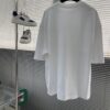 69319fd6ccd8ab3d7af9392a BALENCIAGA 25 Spring/Summer New Arrival Oversized Short Sleeve T-Shirt, Made from Custom 340g High GSM Cotton Fabric with Heavy Rust-Effect Woven Rubber Print on Chest, Distressed Raw Trims at Cuffs and Hem