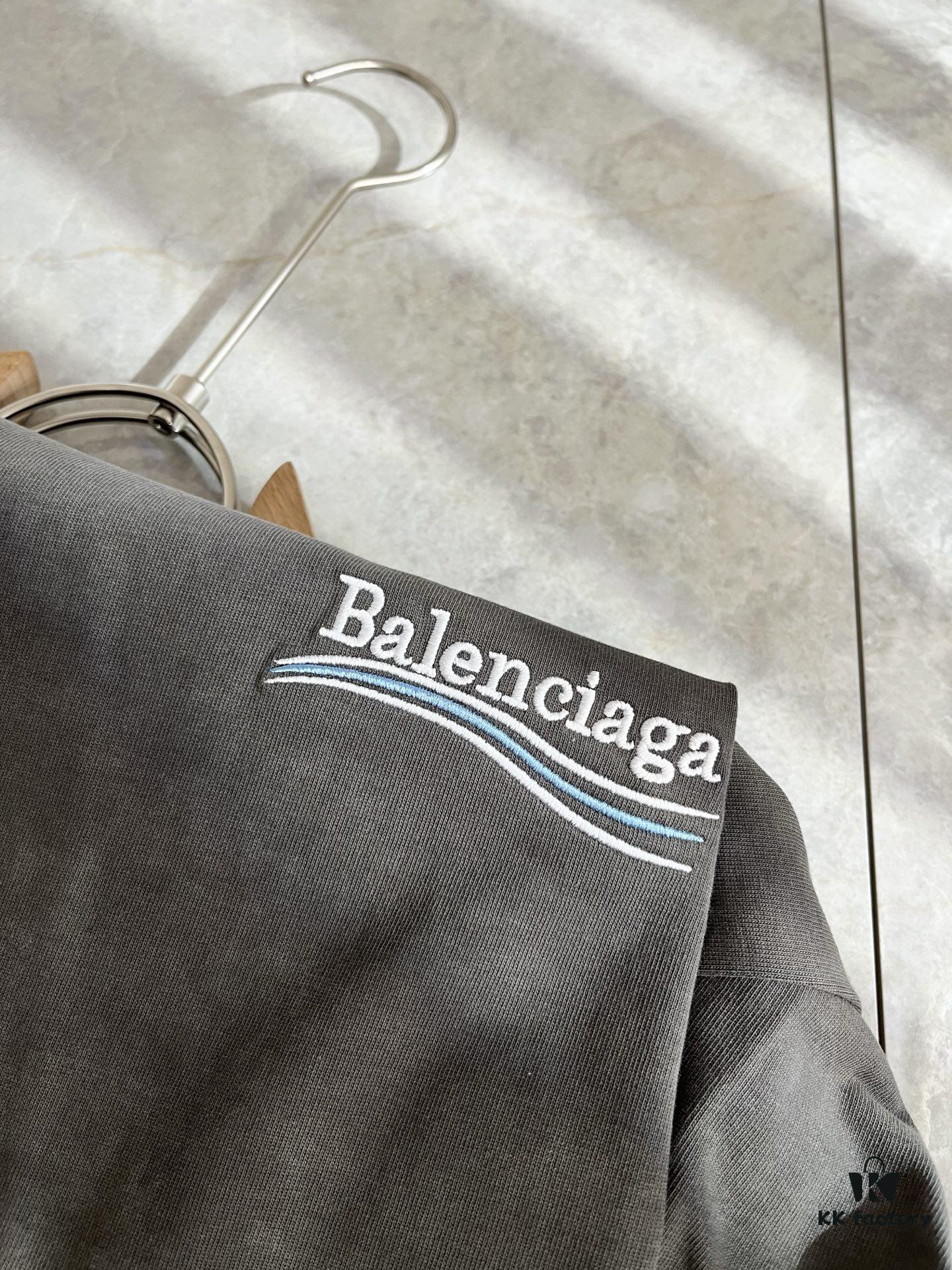 69319fd7ccd8ab3d7af9393a BALENCI*GA 2025 Spring/Summer New Unisex 👫 Short Sleeve T-Shirt with Runway Print and Embroidered Logo – Fashionable Casual Tee in Premium 260g Cotton