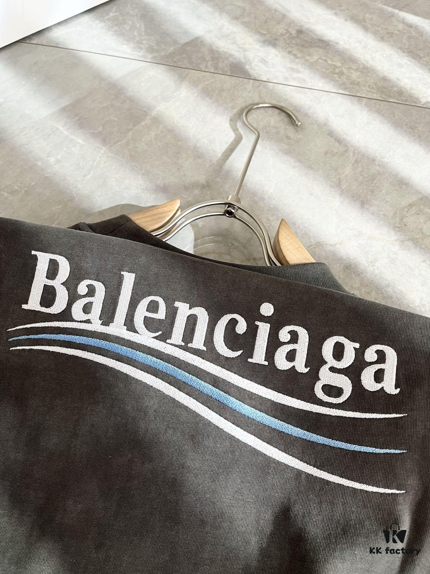 69319fd7ccd8ab3d7af9393b BALENCI*GA 2025 Spring/Summer New Unisex 👫 Short Sleeve T-Shirt with Runway Print and Embroidered Logo – Fashionable Casual Tee in Premium 260g Cotton