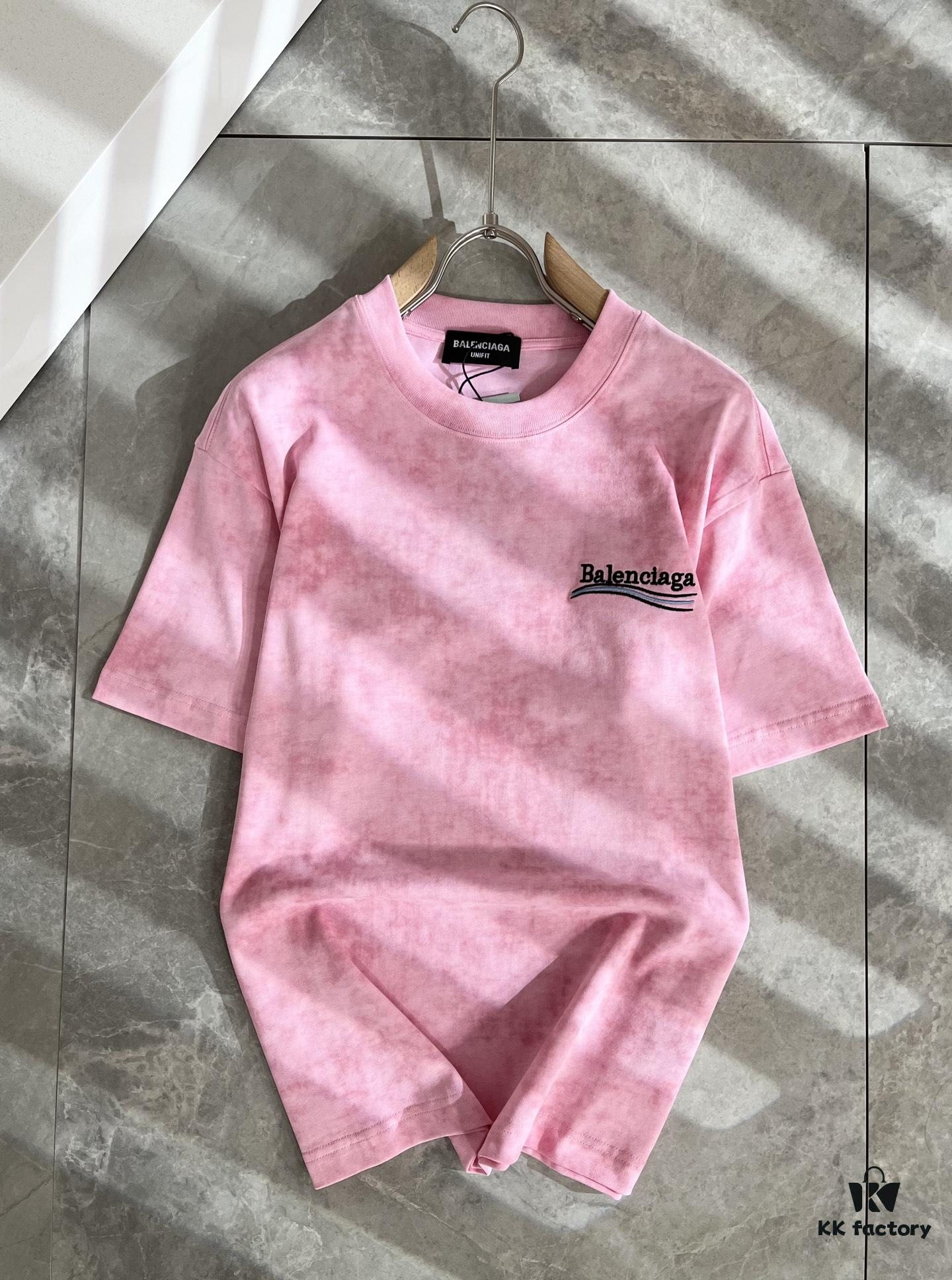 69319fd8ccd8ab3d7af93944 BALENCI*GA 2025 Spring/Summer New Unisex 👫 Short Sleeve T-Shirt with Runway Print and Embroidered Logo – Fashionable Casual Tee in Premium 260g Cotton