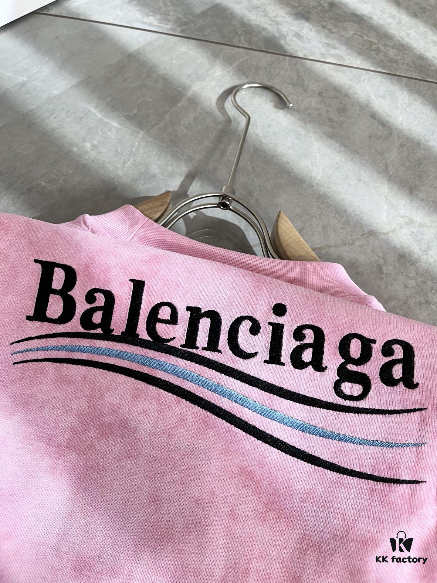 69319fd8ccd8ab3d7af9394a BALENCI*GA 2025 Spring/Summer New Unisex 👫 Short Sleeve T-Shirt with Runway Print and Embroidered Logo – Fashionable Casual Tee in Premium 260g Cotton