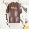 69319fdaccd8ab3d7af93972 BALENCIAGA Balenciaga 320g Washed Short-Sleeve T-Shirt with Wavy Coca-Cola Embroidery and Logo Design