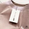 69319fdaccd8ab3d7af93979 BALENCIAGA Balenciaga 320g Washed Short-Sleeve T-Shirt with Wavy Coca-Cola Embroidery and Logo Design