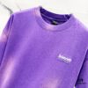 69319fdbccd8ab3d7af9397e BALENCIAGA 320g Washed Short-Sleeve T-Shirt with Wavy Coke Embroidery and Logo Design