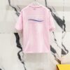 69319fdbccd8ab3d7af93986 BALENCIAGA 320g Washed Short Sleeve T-Shirt with Wavy Coca-Cola Embroidery and Logo Design