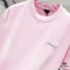 69319fdbccd8ab3d7af93988 BALENCIAGA 320g Washed Short Sleeve T-Shirt with Wavy Coca-Cola Embroidery and Logo Design