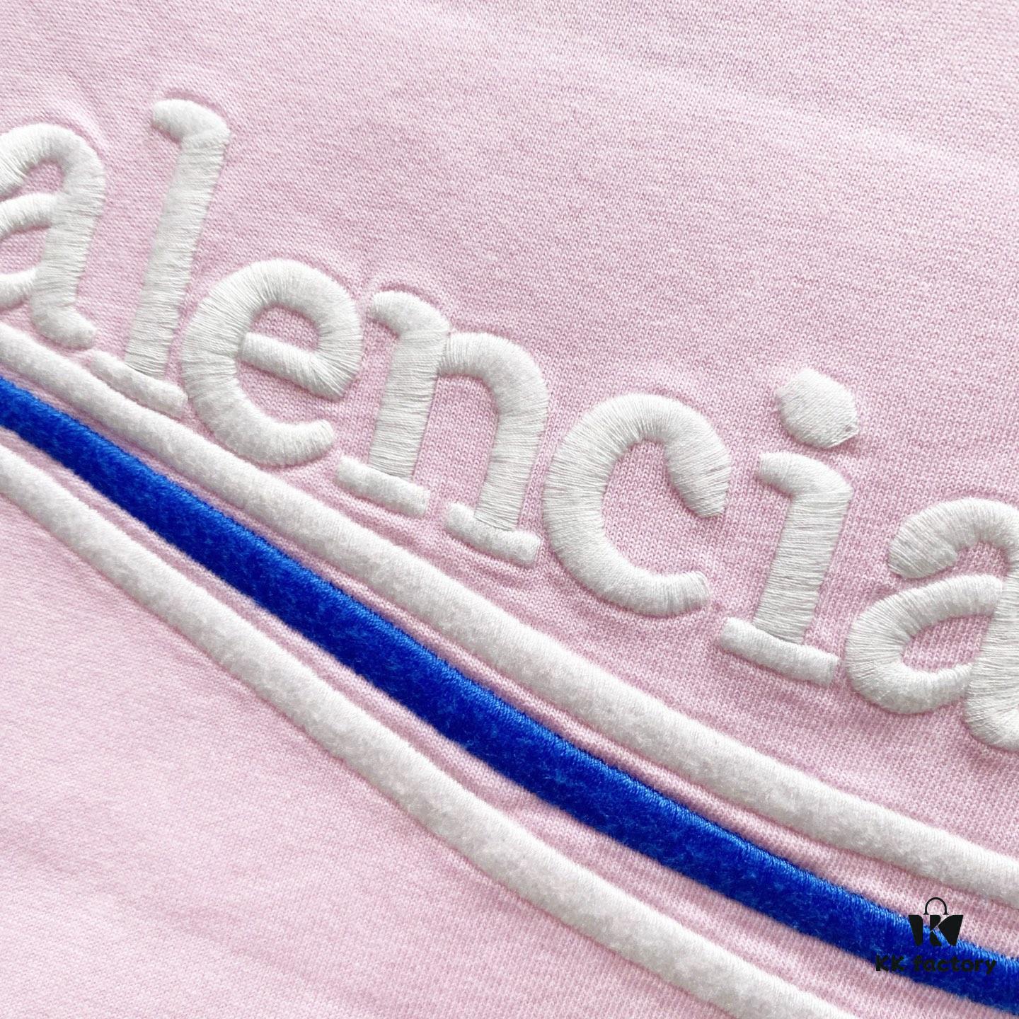 69319fdbccd8ab3d7af9398b BALENCIAGA 320g Washed Short Sleeve T-Shirt with Wavy Coca-Cola Embroidery and Logo Design