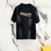 69319fdcccd8ab3d7af93990 BALENCIAGA 320g Washed Short-Sleeve T-Shirt with Wavy Coke Embroidery and Logo Design