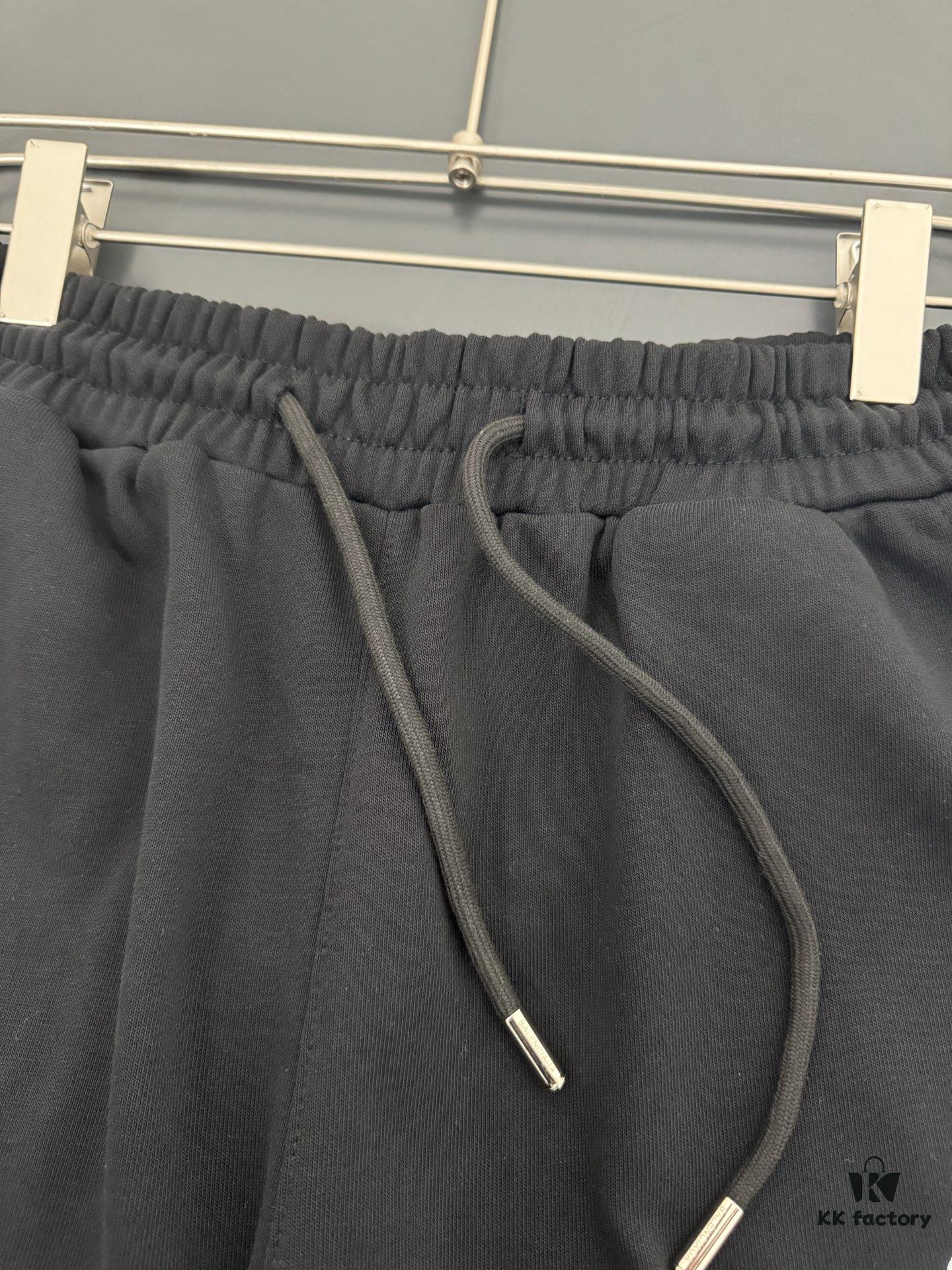 69319fdcccd8ab3d7af9399e Balenciaga 400g Heavyweight Cotton Loose Casual Shorts with Embroidered Logo Design