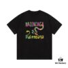 69319fddccd8ab3d7af939b7 BALENCIAGA* Balenciaga* Loose Fit Printed Logo Short Sleeve T-Shirt for Spring and Summer, Stylish Crew Neck Unisex Cotton Tee