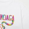 69319fdeccd8ab3d7af939c0 BALENCIAGA*Balenciaga* Loose Fit Printed Logo Short Sleeve T-Shirt for Spring and Summer
