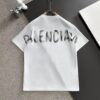 69319fdeccd8ab3d7af939cb Balenciaga 2025 Spring and Summer New Arrival - High-Quality Cotton T-Shirt with Classic Double B Hand-Painted Style Print