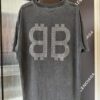 69319fe0ccd8ab3d7af939e6 Balenciaga BB Logo Rhinestone Letter Distressed Washed T-Shirt, Premium Version (Different from Standard Stock), 250g Fabric, Multi-Tear and Ripped Wash Treatment, High-Brightness Imported Australian Rhinestones, Heat-Pressed for Durability, Loose Fit Unisex Short Sleeve Tee