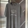 69319fe0ccd8ab3d7af939e7 Balenciaga Crown BB Logo Rhinestone Embellished Distressed Washed T-Shirt, Premium Version (Different from Standard Stock), 250g Fabric with Multi-Tear and Cut-Out Wash Treatment, Imported Australian Rhinestones, Heat-Pressed for Durability, High Shine, Loose Fit Unisex Design