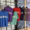 Top-Tier Version Balenciaga Masking Tape Yellow Tape Snowflake Unisex Short Sleeve T-Shirt