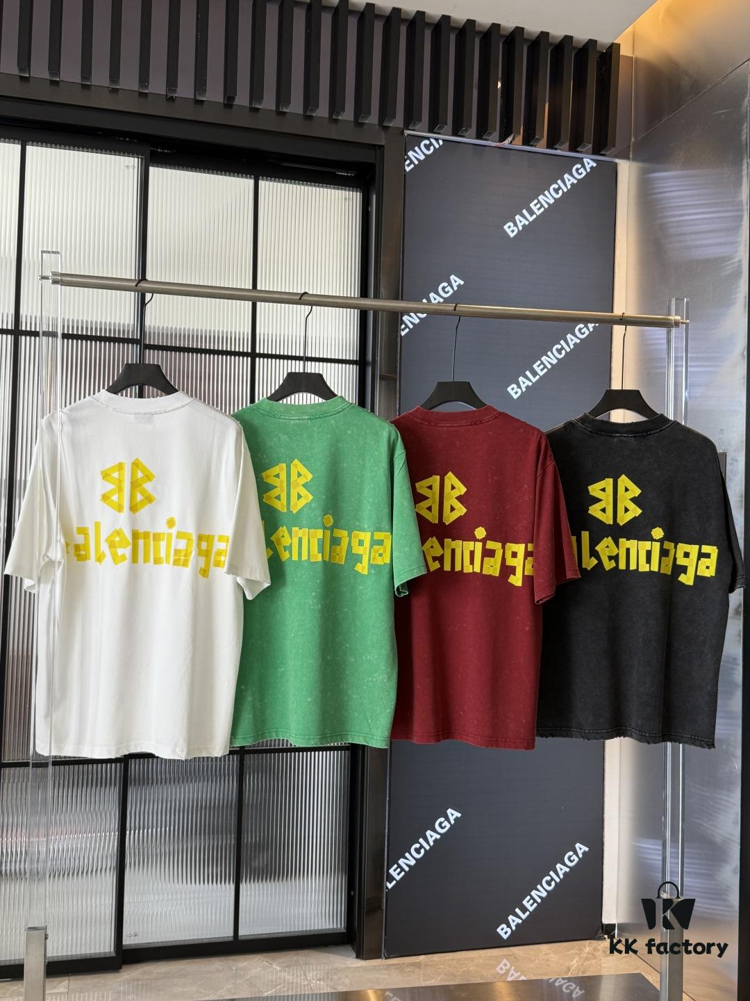 69319fe1ccd8ab3d7af939f9 Balenciaga Top Version Washi Tape Yellow Tape Snowflake Unisex Short Sleeve T-Shirt