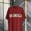 69319fe1ccd8ab3d7af939fe Balenciaga Top Version Washi Tape Yellow Tape Snowflake Unisex Short Sleeve T-Shirt