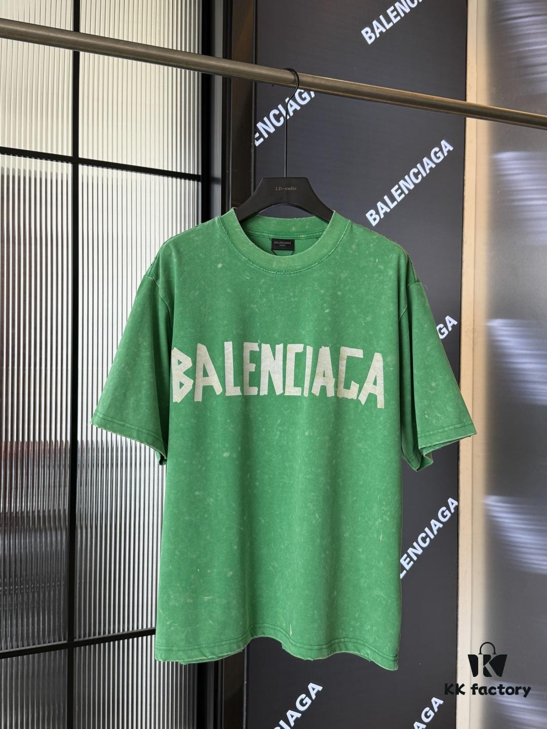 69319fe1ccd8ab3d7af939ff Balenciaga Top Version Washi Tape Yellow Tape Snowflake Unisex Short Sleeve T-Shirt