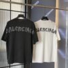 69319fe1ccd8ab3d7af93a01 Balenciaga 25SS New Arrival Letter Tape Print Distressed Washed Ripped Unisex Cotton Oversized Short Sleeve T-Shirt (Top-Tier Version, Distinguished from Standard Market Goods)