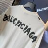 69319fe2ccd8ab3d7af93a04 Balenciaga 25SS New Arrival Letter Tape Print Distressed Washed Ripped Unisex Cotton Oversized Short Sleeve T-Shirt (Top-Tier Version, Distinguished from Standard Market Goods)
