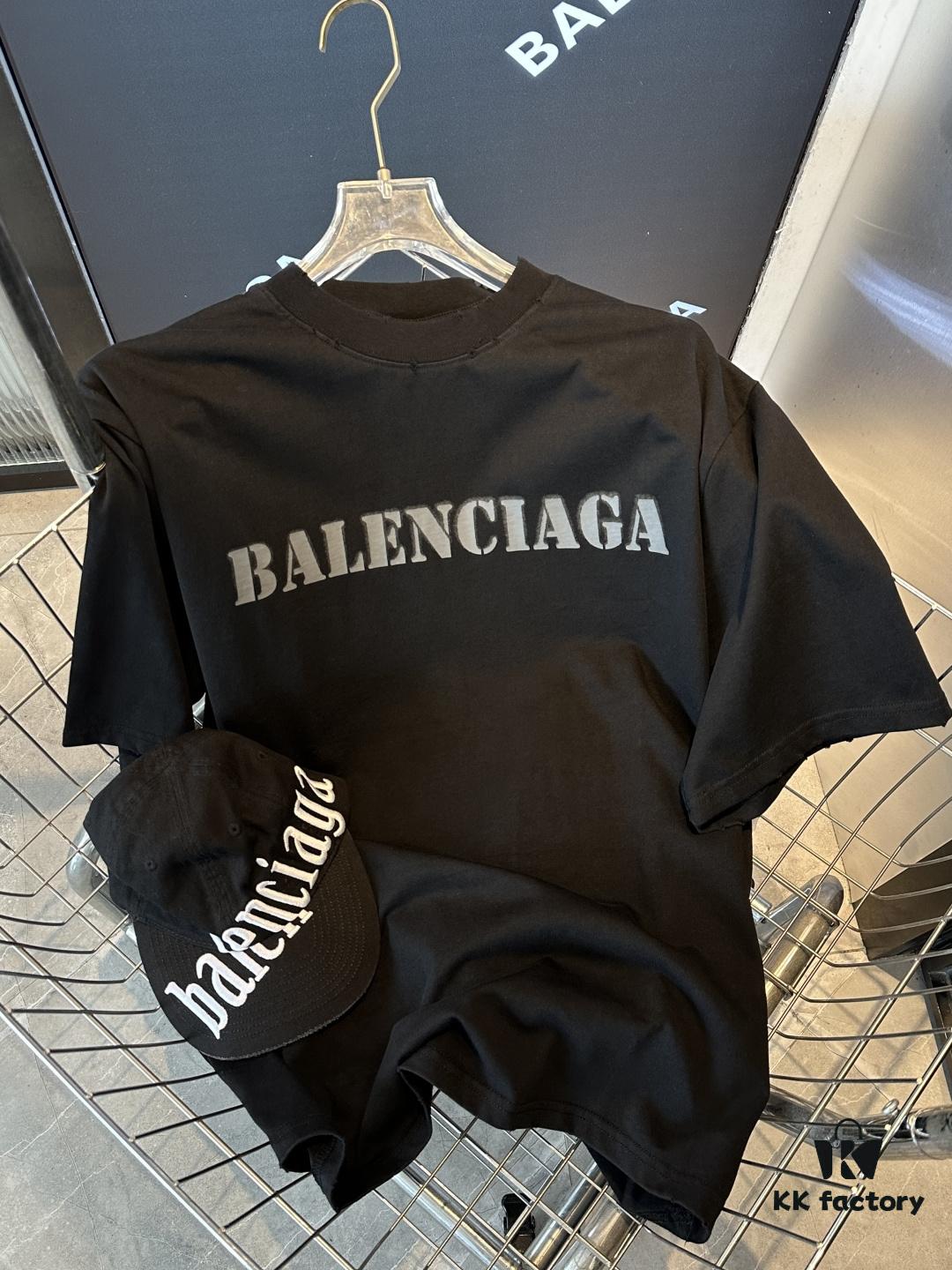 69319fe4ccd8ab3d7af93a26 25SS Balenciaga · Distressed Vintage Letter Print Short Sleeve T-Shirt (Top-Tier Version, Distinguished from Generic Copies)