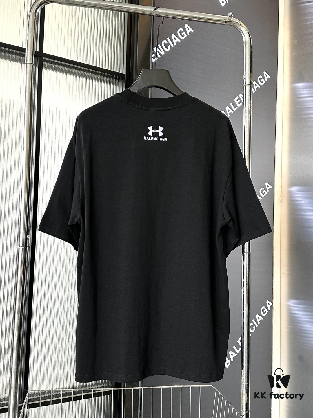 69319fe4ccd8ab3d7af93a34 25SS Balenciaga x UA Collaboration Embroidered Round-Neck Casual Short-Sleeve T-Shirt (Top-Tier Version, Distinguished from Standard Market Versions)