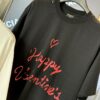 69319fe5ccd8ab3d7af93a40 2025SS Balenciaga LIPSTICK VALENTINES Oversized Heavy Washed Distressed Short Sleeve T-Shirt (Top-Tier Version, Distinguished from Standard Market Copies)