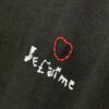 69319fe5ccd8ab3d7af93a49 25SS Balenciaga Valentine's Day Limited Edition Embroidered Heart Couple T-Shirt (Valentine's 520 Qixi Essential)