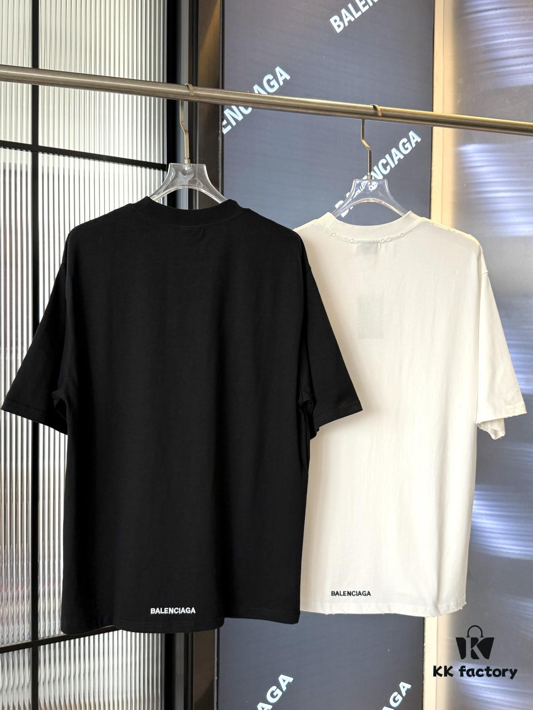 69319fe5ccd8ab3d7af93a4b 25SS Balenciaga Valentine's Day Limited Edition Embroidered Heart Couple T-Shirt (Valentine's 520 Qixi Essential)
