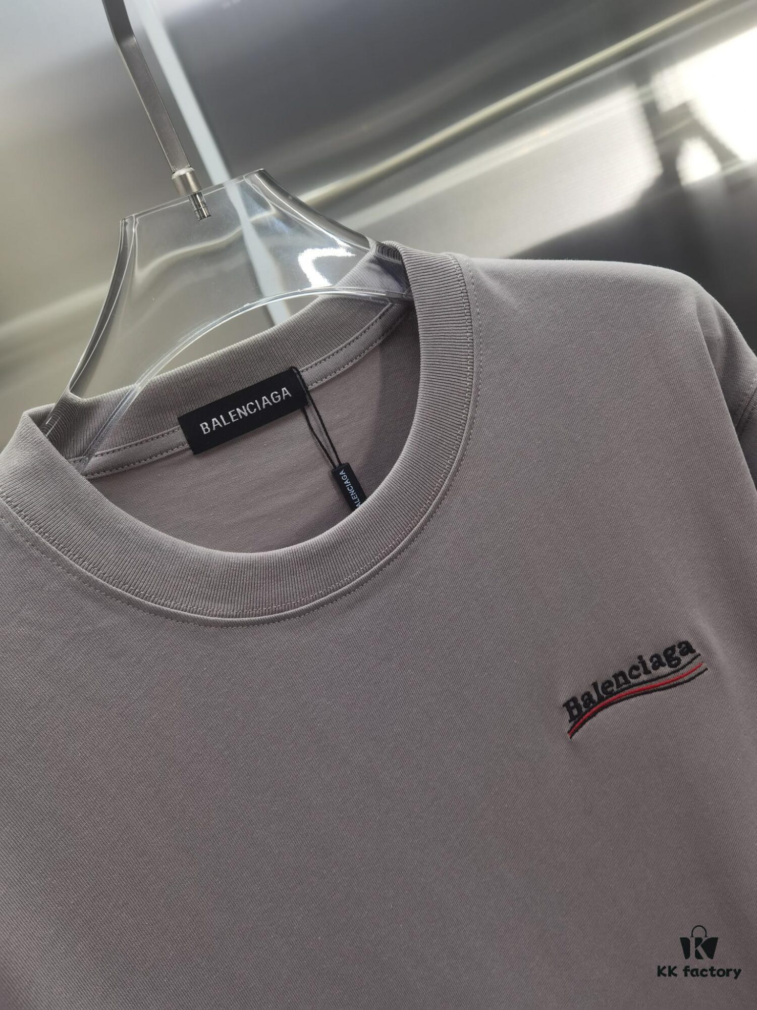 Paris BLCG (Top-tier Embroidered Version, Different from Standard Stock) Short Sleeve T-Shirt