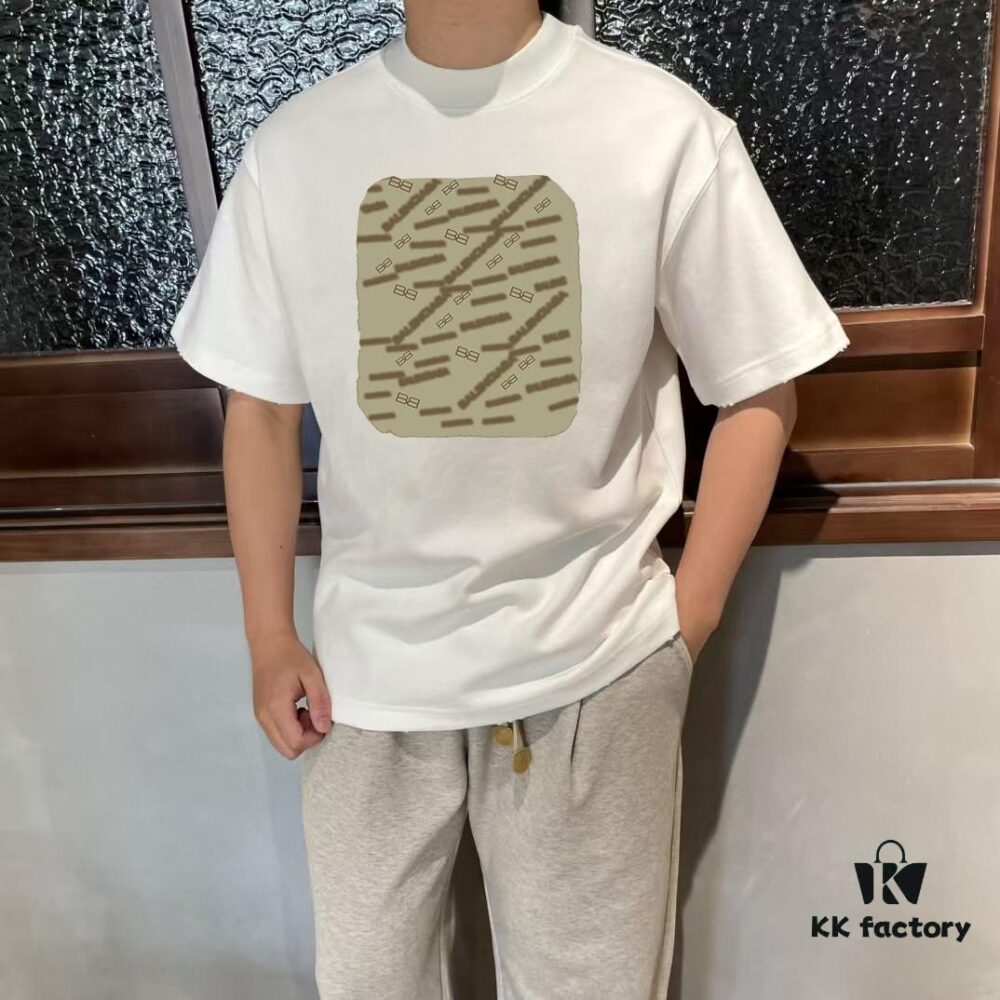 69319fecccd8ab3d7af93a7e BALEN Paris 25SS New Arrival Designer Handcrafted Streetwear Print Crew Neck Short Sleeve T-Shirt